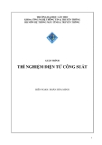 GIÁO TRÌNH  THÍ NGHIỆM ĐIỆN TỬ CÔNG SUẤT - ĐOÀN HÒA MINH