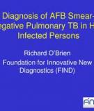 Evaluation of a diagnostic algorithm for smear-negative pulmonary tuberculosis in HIV-infected adults