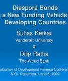 Diaspora Bonds as a New Funding Vehicle for Developing Countries