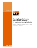 Financing Supportive Housing with Tax-Exempt Bonds and 4% Low-Income Housing Tax Credits
