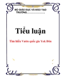 Tiểu luận: Tìm hiểu Vườn quốc gia Yok Đôn