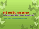 Hệ nhiều electron (Cấu hình vỏ điện tử của nguyên tử)