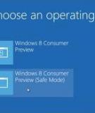 Các hướng dẫn khởi động Windows 8 trong chế độ Safe Mode