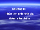 Chương III: Phân tích tình hình giá thành sản phẩm