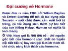 Đại cương về Hormone