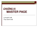 CHƯƠNG IV:  MASTER PAGE