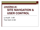 CHƯƠNG IX:  SITE NAVIGATION &  USER CONTROL