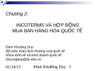 Chương 2: INCOTERMS VÀ HỢP ĐỒNG MUA BÁN HÀNG HÓA QUỐC TẾ