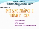 Phương pháp giải trình tự gen