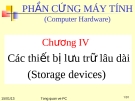  Chương IV:  Các thiết bị lưu trữ lâu dài (Storage devices)