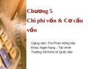 Chương 5 :Chi phí vốn & Cơ cấu vốn