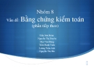 Bài giảng: Bằng chứng kiểm toán 