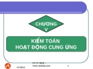 CHƯƠNG V:  KIỂM TOÁN HOẠT ĐỘNG CUNG ỨNG