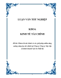 Luận văn đề tài :  Phân tích tài chính và các giải pháp nhằm tăng cường năng lực tài chính tại Công ty Công ty Xây Lắp và Kinh Doanh Vật Tư Thiết Bị