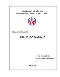 Tiểu luận:Kinh tế học giáo dục