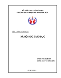 Tiểu luận:Xã hội học giáo dục