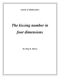 Đề tài " The kissing number in four dimensions "