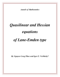 Đề tài "  Quasilinear and Hessian equations of Lane-Emden type "