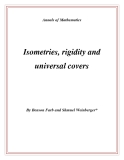 Đề tài " Isometries, rigidity and universal covers "