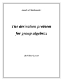 Đề tài " The derivation problem for group algebras "