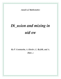 Đề tài " Di_usion and mixing in uid ow "