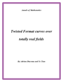 Đề tài " Twisted Fermat curves over totally real fields "