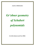 Đề tài "Gr¨obner geometry of Schubert polynomials  "