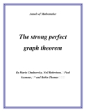 Đề tài "The strong perfect graph theorem "