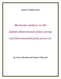 Đề tài "  Harmonic analysis on the infinite-dimensional unitary group and determinantal point processes "