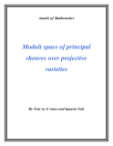 Đề tài " Moduli space of principal sheaves over projective varieties "