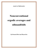 Đề tài " Nonconventional ergodic averages and nilmanifolds "