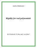 Đề tài " Rigidity for real polynomials "