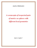 Đề tài "  A cornucopia of isospectral pairs of metrics on spheres with different local geometries "