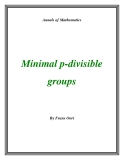 Đề tài " Minimal p-divisible groups "