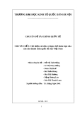 CHUYÊN ĐỀ 3: Cải thiện cơ cấu và hạn chế thâm hụt của cán cân thanh toán quốc tế của Việt Nam