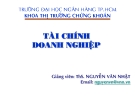 Tài chính doanh nghiệp - Ths Nguyễn Văn Nhật