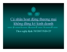 Hộ kinh doanh cá thể