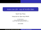 Toán cao cấp-Đại số tuyến tính