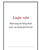 Luận văn: Hiện trạng hệ thống thoát nước của thành phố Hà Nội