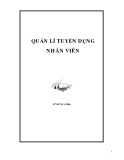 QUẢN LÍ TUYỂN DỤNG NHÂN VIÊNTP HCM, 9-20061.Lời Cảm ƠnNhóm chúng em xin