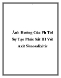 Luận văn:  Nghiên cứu các điều kiện xác định các dạng asen bằng phương pháp phổ hấp thụ nguyên tử