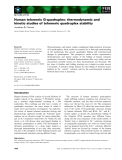 Báo cáo khoa học: Human telomeric G-quadruplex: thermodynamic and kinetic studies of telomeric quadruplex stability