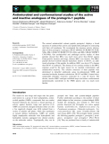 Báo cáo khoa học: Antimicrobial and conformational studies of the active and inactive analogues of the protegrin-1 peptide