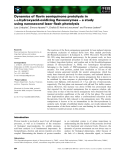 Báo cáo khoa học: Dynamics of ﬂavin semiquinone protolysis in L-a-hydroxyacid-oxidizing ﬂavoenzymes – a study using nanosecond laser ﬂash photolysis