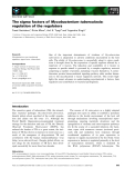 Báo cáo khoa học: The sigma factors of Mycobacterium tuberculosis: regulation of the regulators