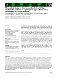 Báo cáo khoa học: Theoretical study of lipid biosynthesis in wild-type Escherichia coli and in a protoplast-type L-form using elementary ﬂux mode analysis