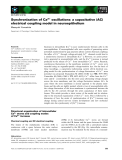 Báo cáo khoa học:  Synchronization of Ca2+ oscillations: a capacitative (AC) electrical coupling model in neuroepithelium