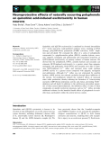 Báo cáo khoa học: Neuroprotective effects of naturally occurring polyphenols on quinolinic acid-induced excitotoxicity in human neurons