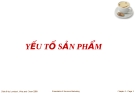 YẾU TỐ SẢN PHẨM