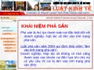 Bài giảng Luật phá sản